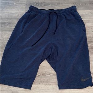 Men’s navy blue nike athletic shorts
